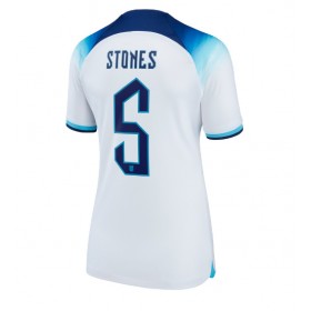 Damen Fußballbekleidung England John Stones #5 Heimtrikot WM 2022 Kurzarm